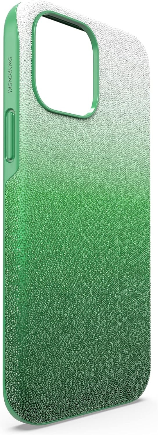 image:imageSwarovski High Phone Case for iPhone 14 Pro Max with Green Crystals in Ombre Effect Part of The High CollectionCrystalsGreen