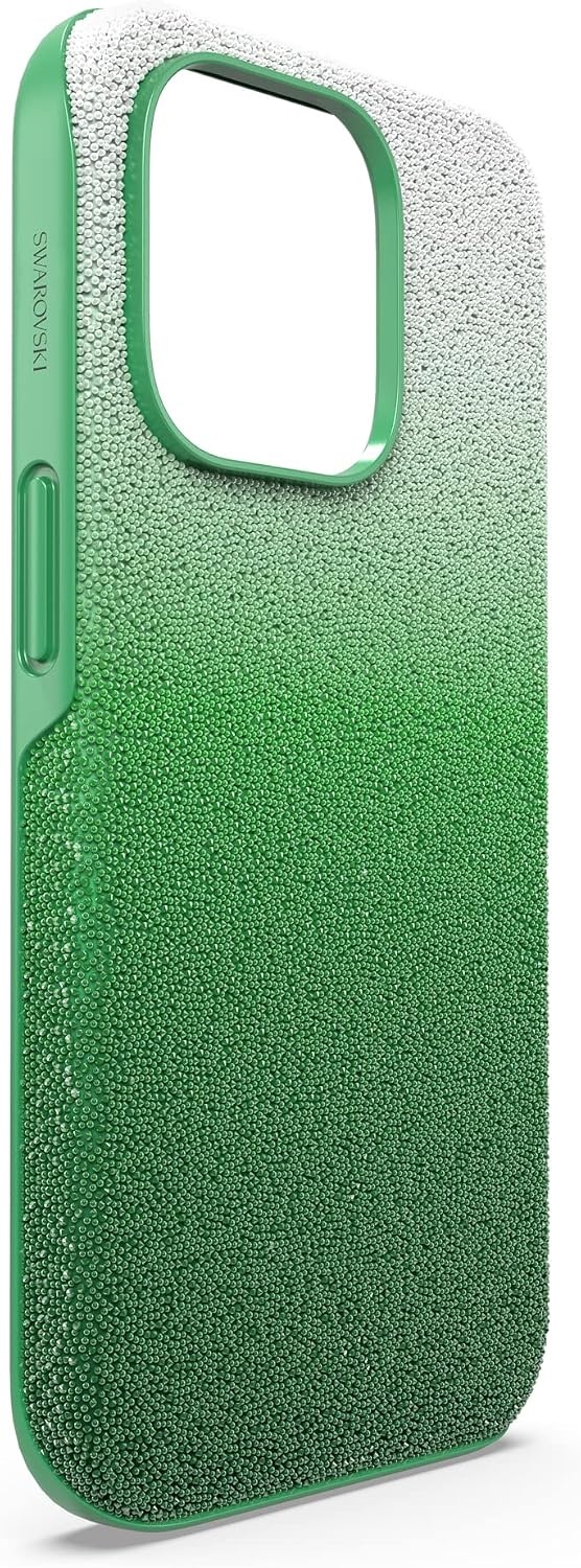 image:imageSwarovski High Phone Case for iPhone 14 Pro Max with Green Crystals in Ombre Effect Part of The High CollectionGreen