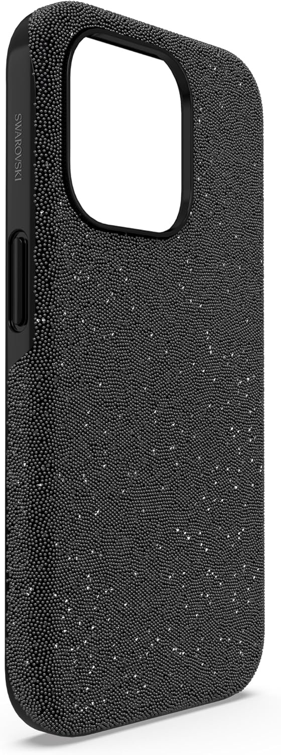 image:imageSwarovski High Phone Case for iPhone 14 with Integrated Bumper Silver Crystals Part of The High CollectionBlack
