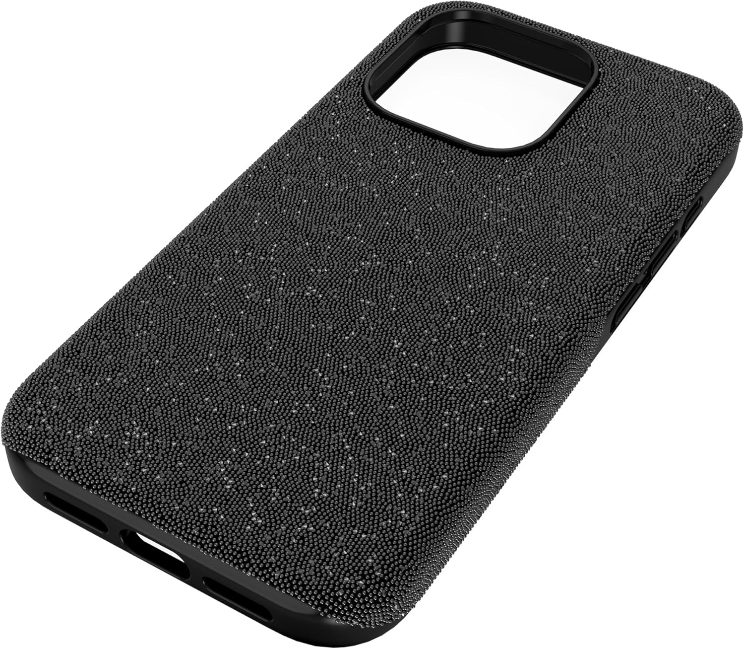 image:imageSwarovski High Phone Case for iPhone 14 with Integrated Bumper Silver Crystals Part of The High CollectionBlack