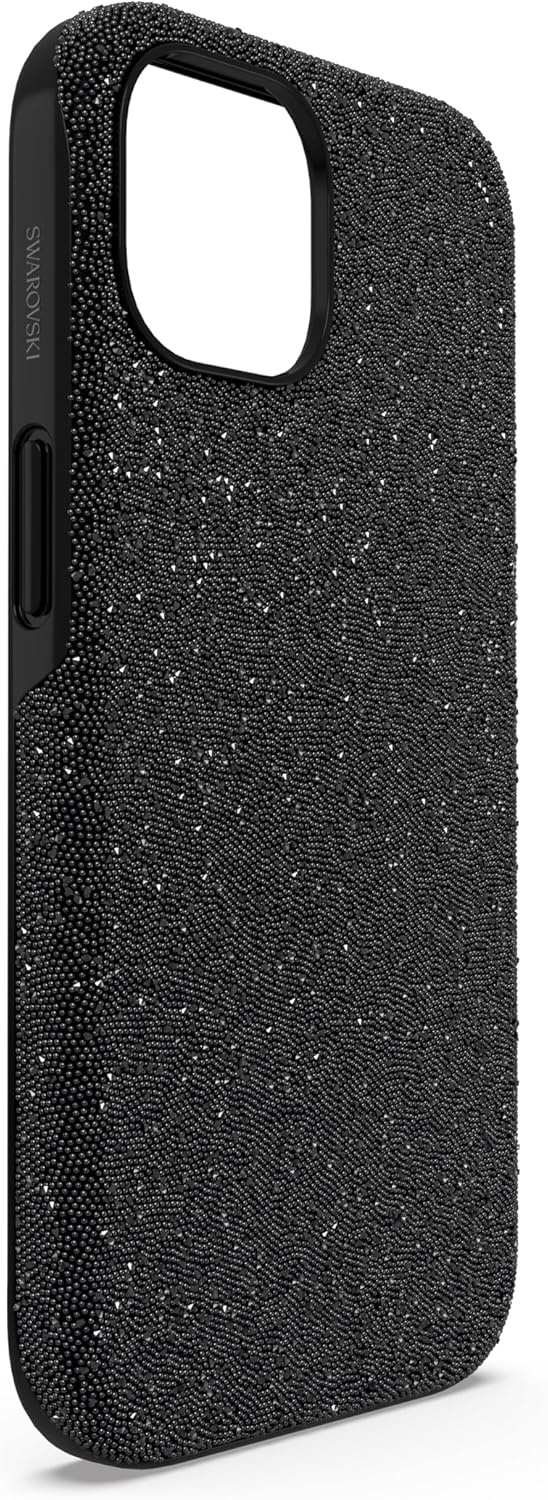 image:imageSwarovski High Phone Case for iPhone 14 with Integrated Bumper Silver Crystals Part of The High CollectionBlack
