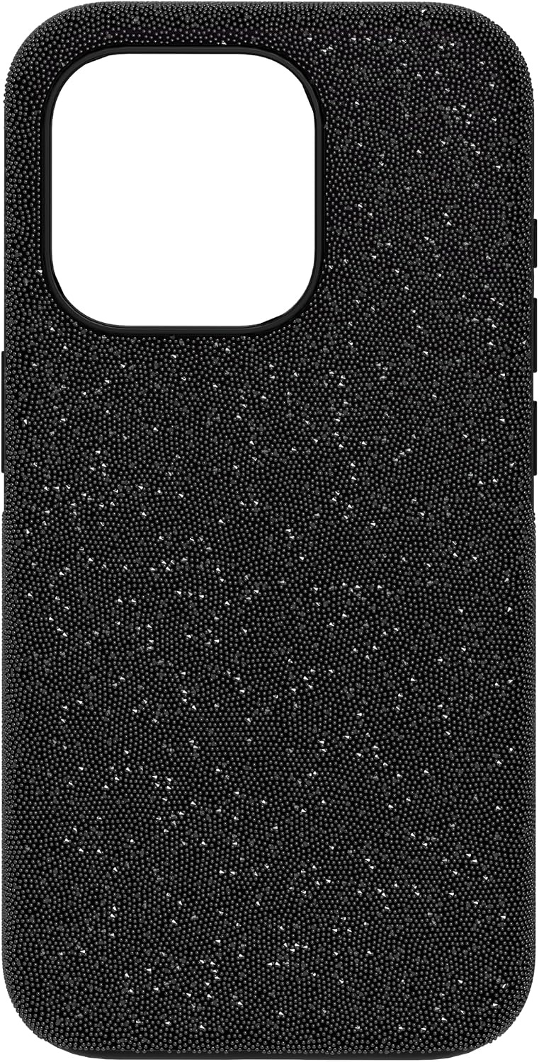 image:imageSwarovski High Phone Case for iPhone 14 with Integrated Bumper Silver Crystals Part of The High CollectionBlack