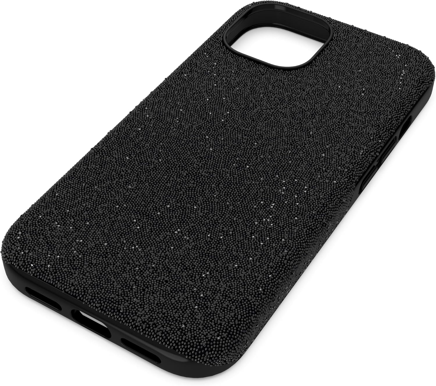 image:imageSwarovski High Phone Case for iPhone 14 with Integrated Bumper Silver Crystals Part of The High CollectionBlack