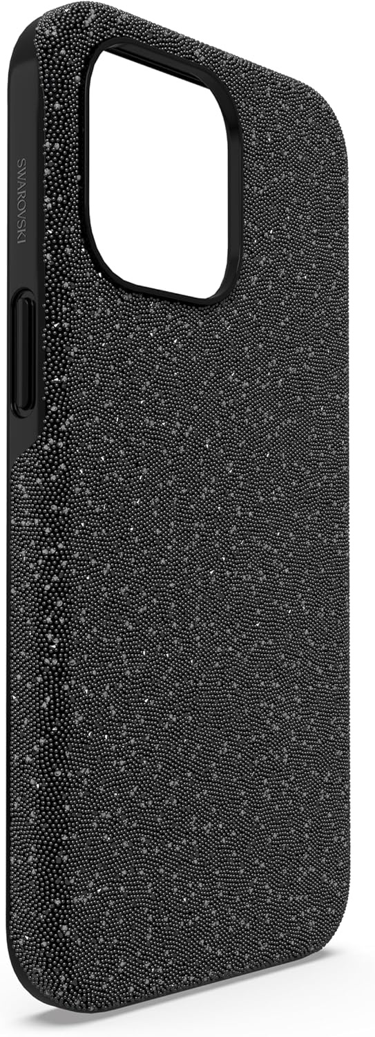 image:imageSwarovski High Phone Case for iPhone 14 with Integrated Bumper Silver Crystals Part of The High CollectionBlack