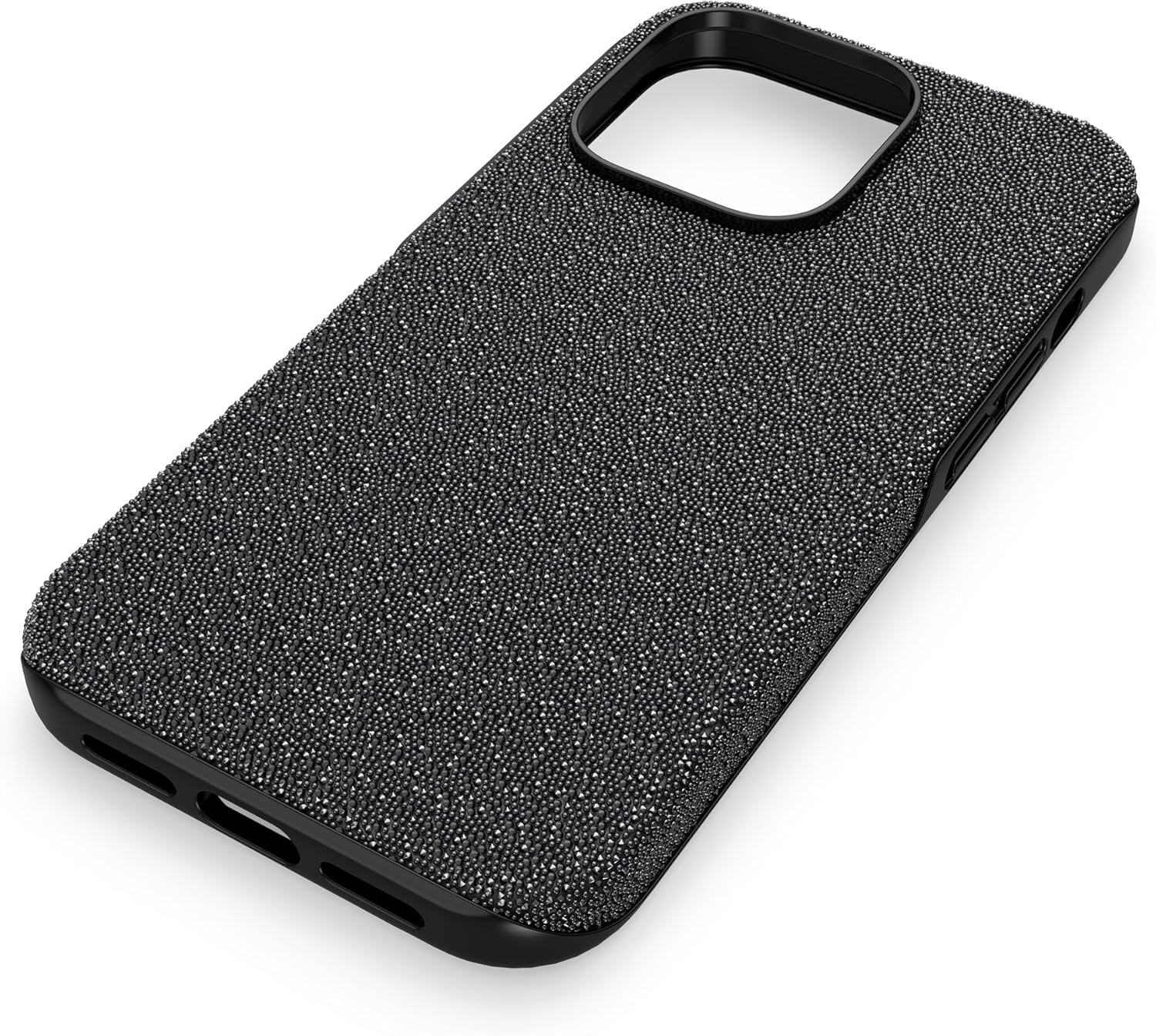 image:imageSwarovski High Phone Case for iPhone 14 with Integrated Bumper Silver Crystals Part of The High CollectionBlack Crystals