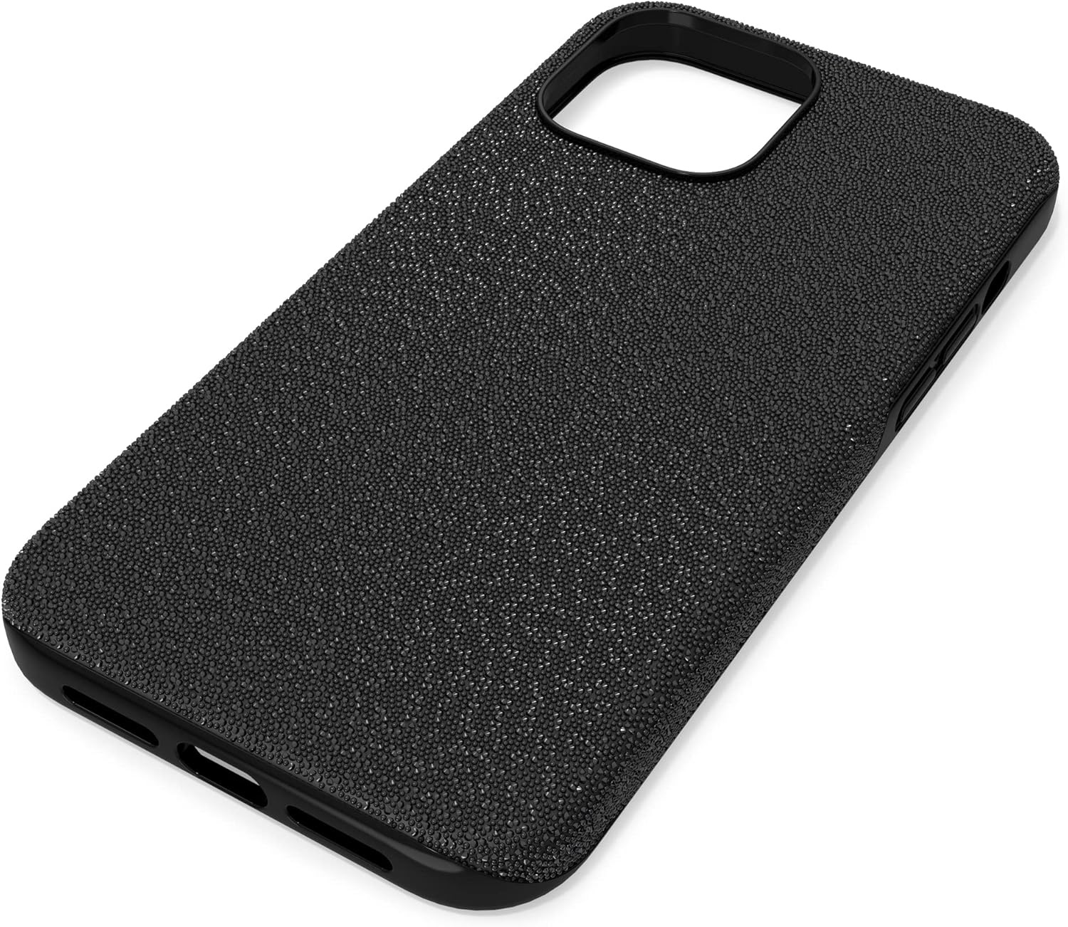 image:imageSwarovski High Phone Case for iPhone 14 with Integrated Bumper Silver Crystals Part of The High CollectionBlack Crystals