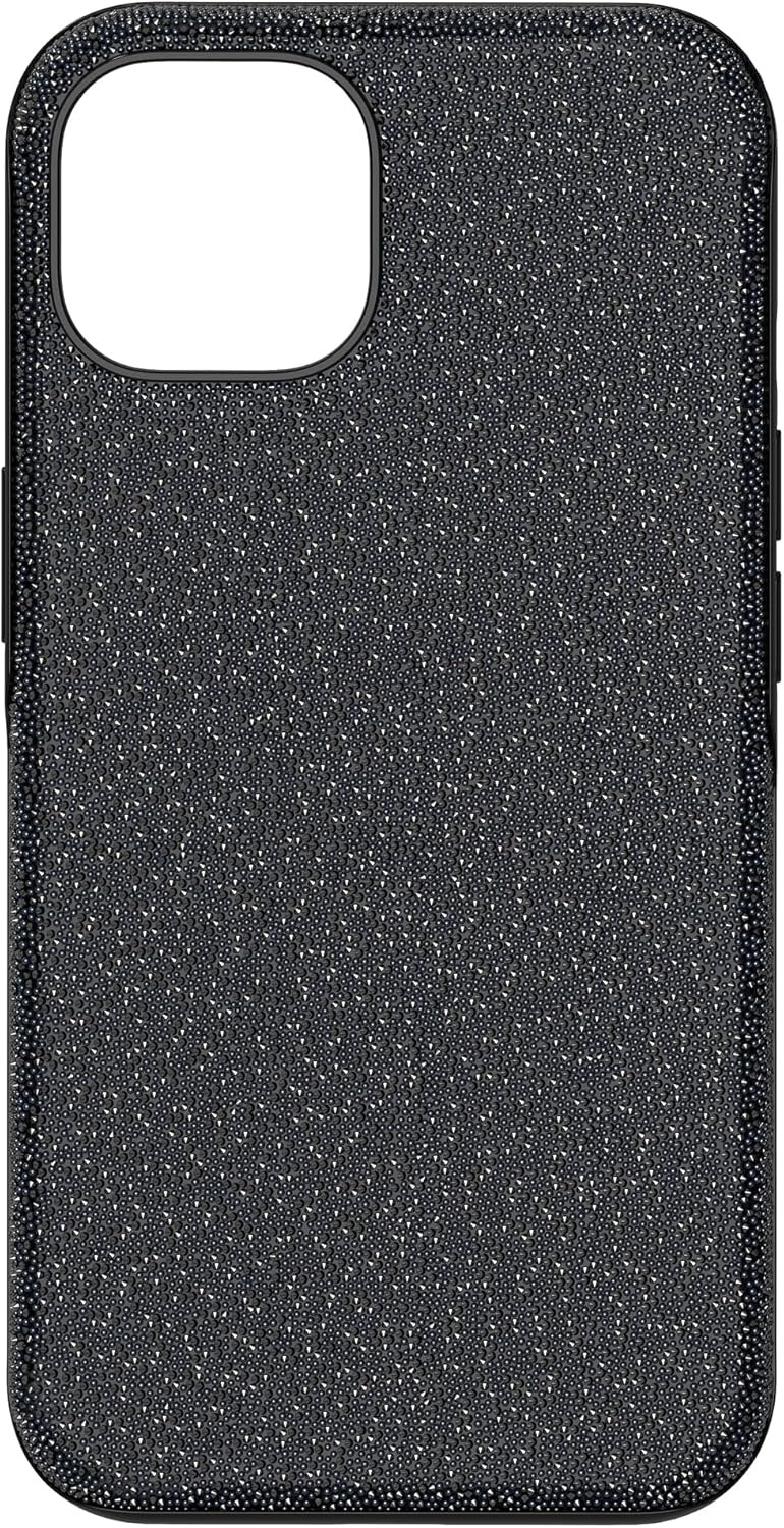 image:imageSwarovski High Phone Case for iPhone 14 with Integrated Bumper Silver Crystals Part of The High CollectionBlack Crystals