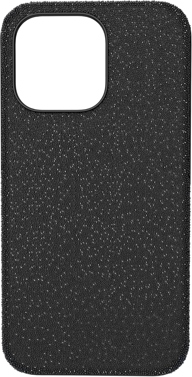 image:imageSwarovski High Phone Case for iPhone 14 with Integrated Bumper Silver Crystals Part of The High CollectionBlack Crystals
