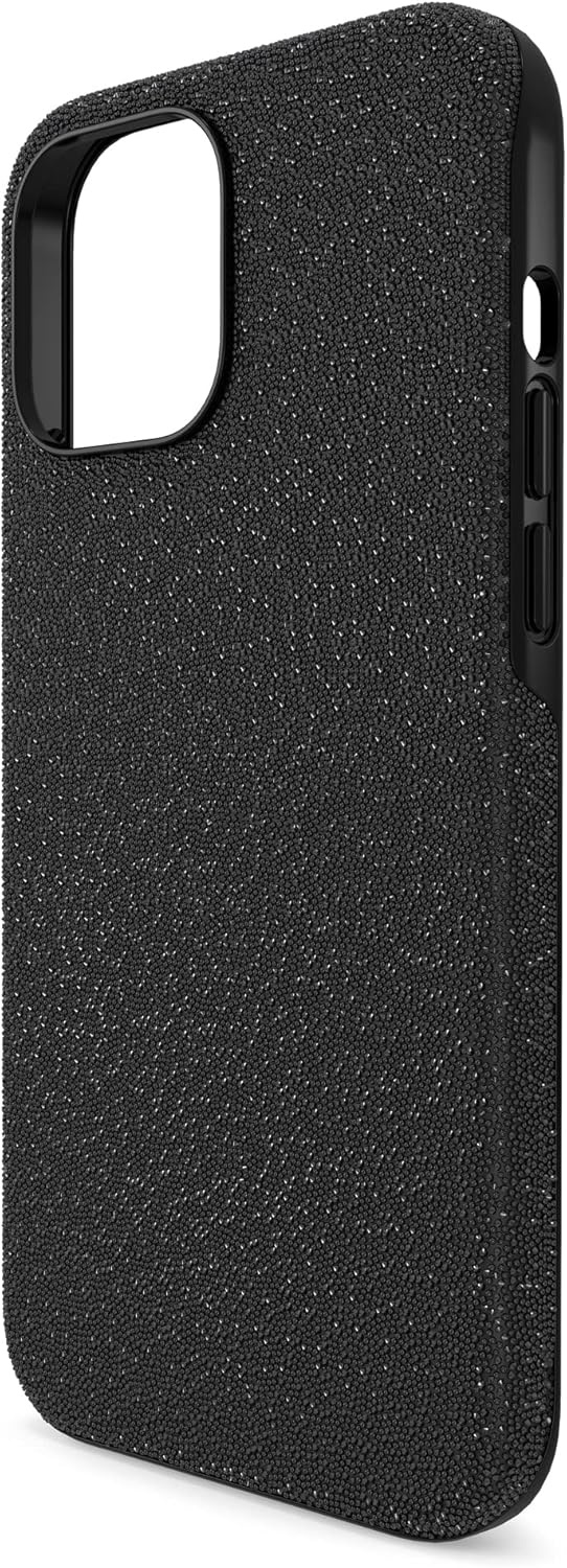 image:imageSwarovski High Phone Case for iPhone 14 with Integrated Bumper Silver Crystals Part of The High CollectionBlack Crystals