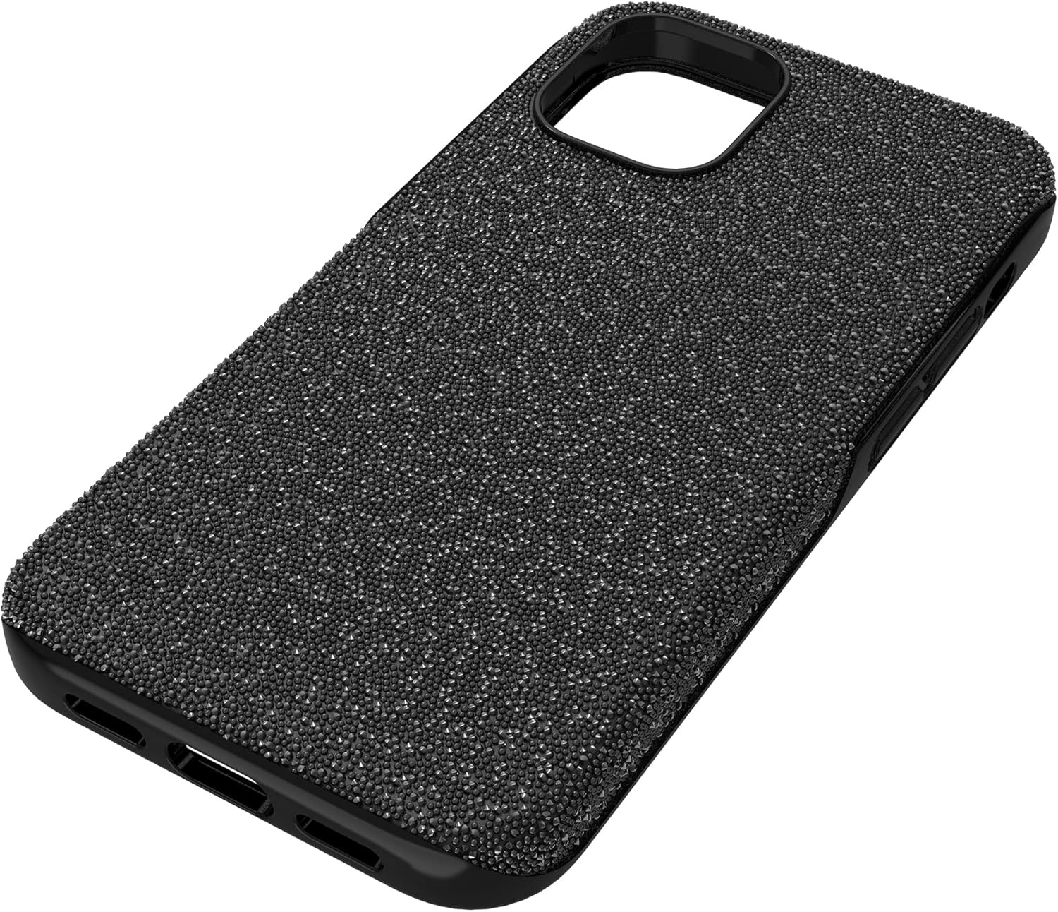 image:imageSwarovski High Phone Case for iPhone 14 with Integrated Bumper Silver Crystals Part of The High CollectionBlack Crystals