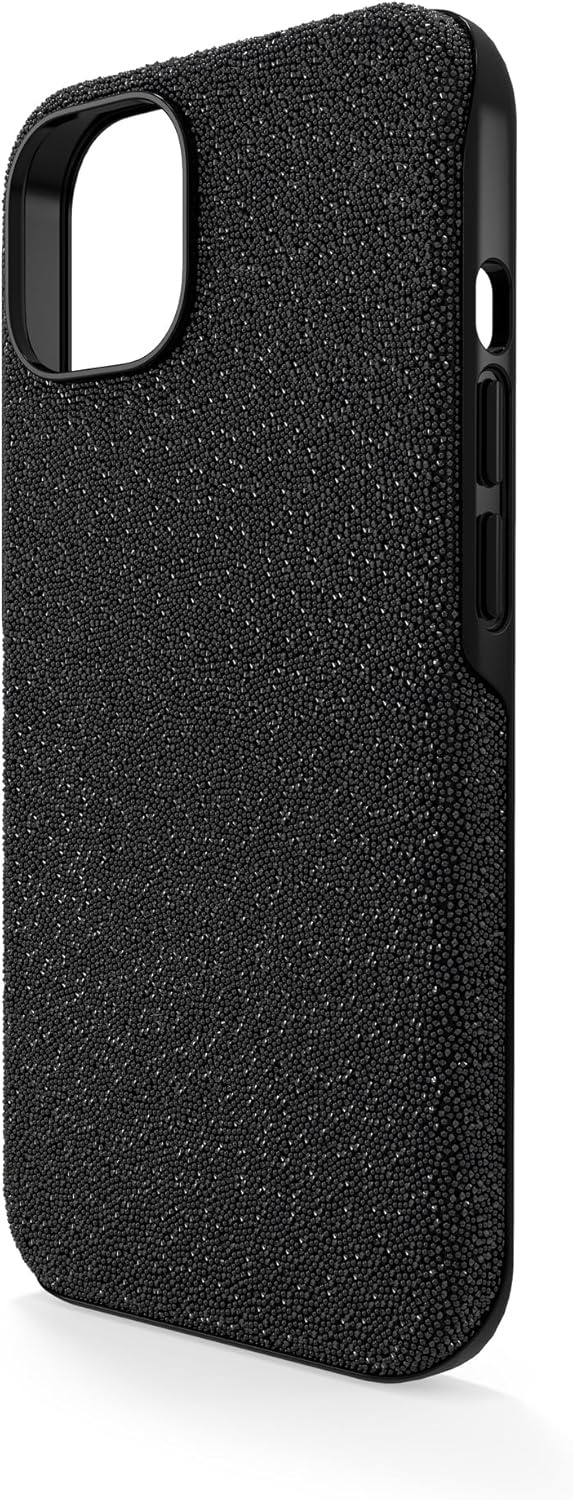 image:imageSwarovski High Phone Case for iPhone 14 with Integrated Bumper Silver Crystals Part of The High CollectionBlack Crystals