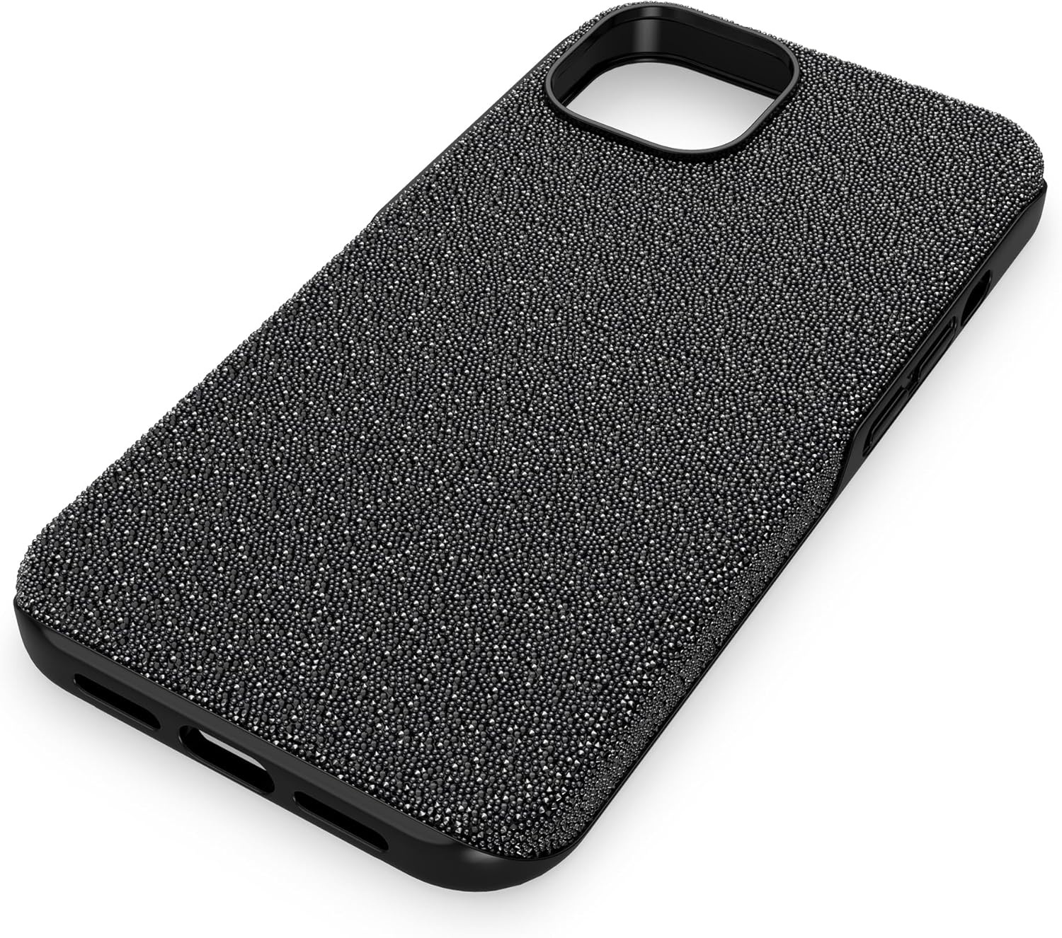 image:imageSwarovski High Phone Case for iPhone 14 with Integrated Bumper Silver Crystals Part of The High CollectionBlack Crystals