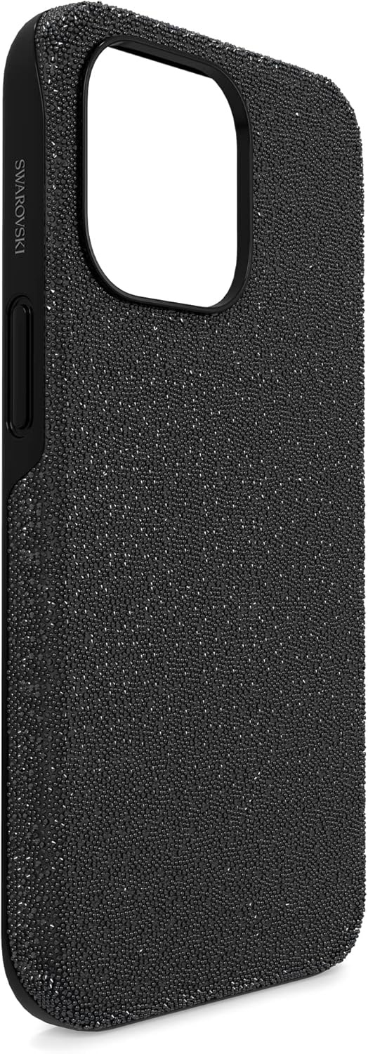 image:imageSwarovski High Phone Case for iPhone 14 with Integrated Bumper Silver Crystals Part of The High CollectionBlack Crystals
