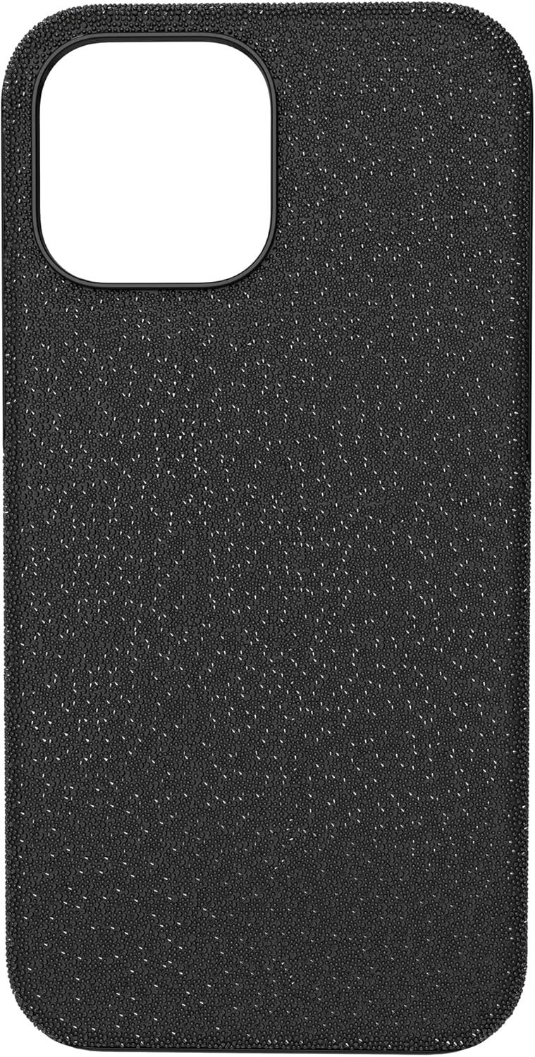 image:imageSwarovski High Phone Case for iPhone 14 with Integrated Bumper Silver Crystals Part of The High CollectionBlack Crystals