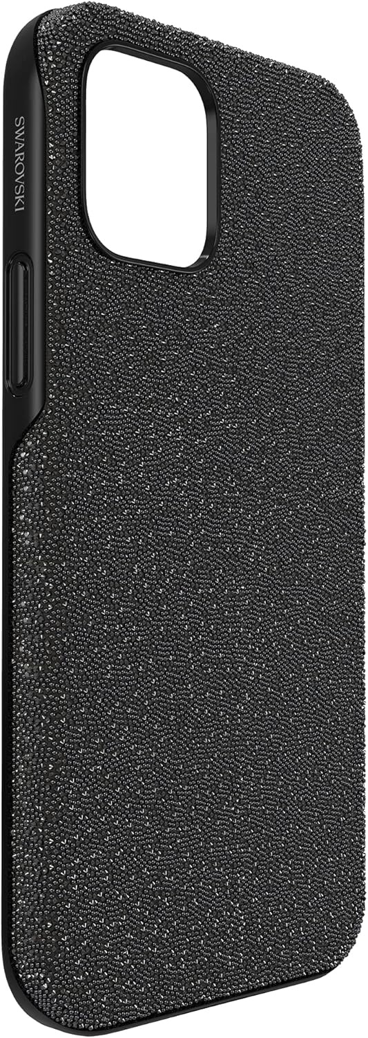 image:imageSwarovski High Phone Case for iPhone 14 with Integrated Bumper Silver Crystals Part of The High CollectionBlack Crystals