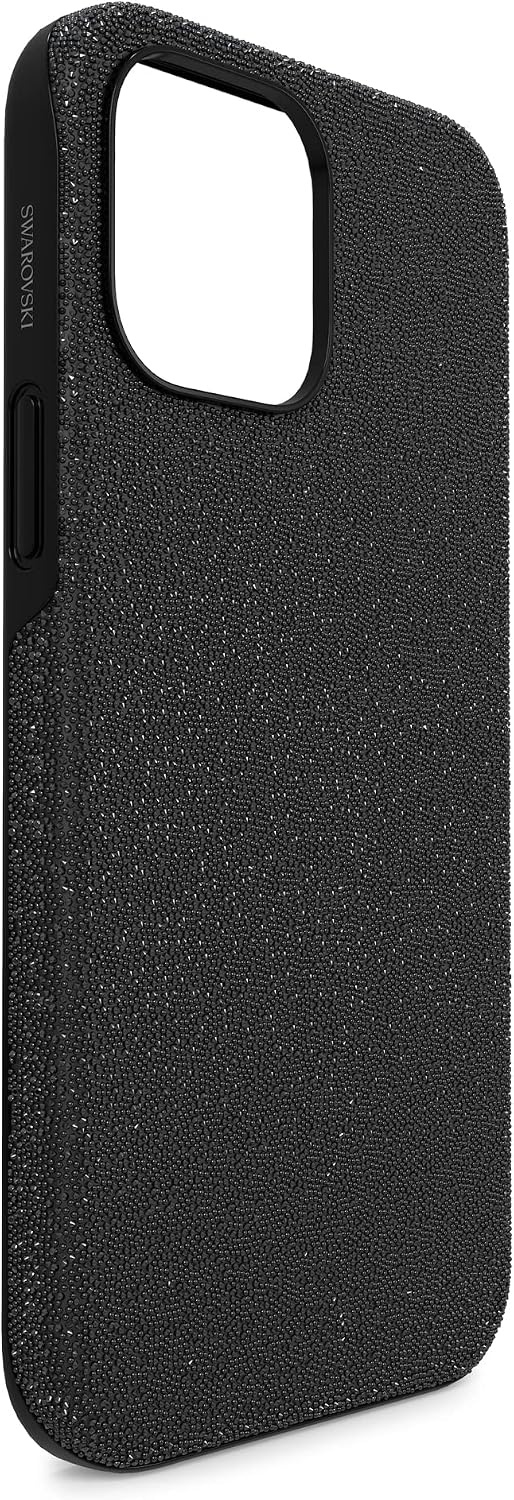 image:imageSwarovski High Phone Case for iPhone 14 with Integrated Bumper Silver Crystals Part of The High CollectionBlack Crystals