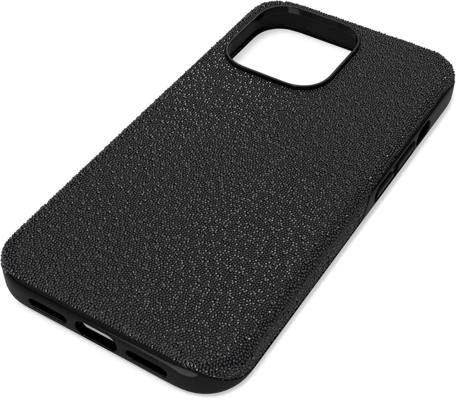 image:imageSwarovski High Phone Case for iPhone 14 with Integrated Bumper Silver Crystals Part of The High CollectionBlack Crystals