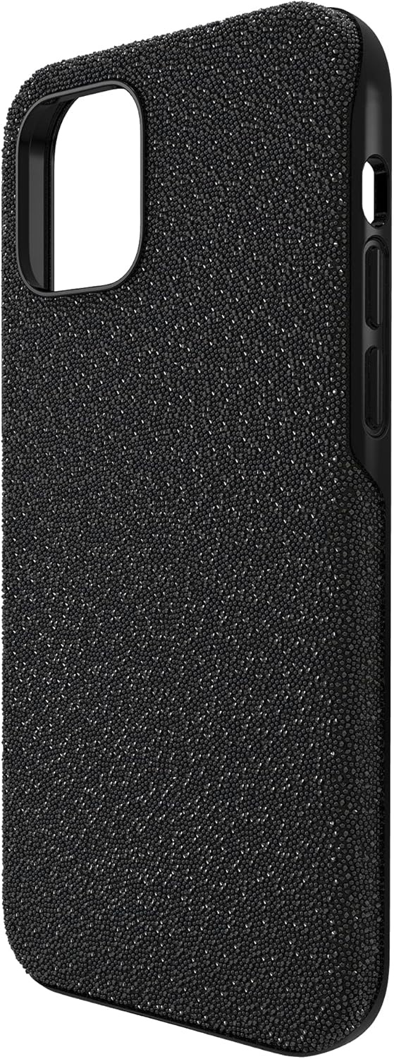 image:imageSwarovski High Phone Case for iPhone 14 with Integrated Bumper Silver Crystals Part of The High CollectionBlack Crystals