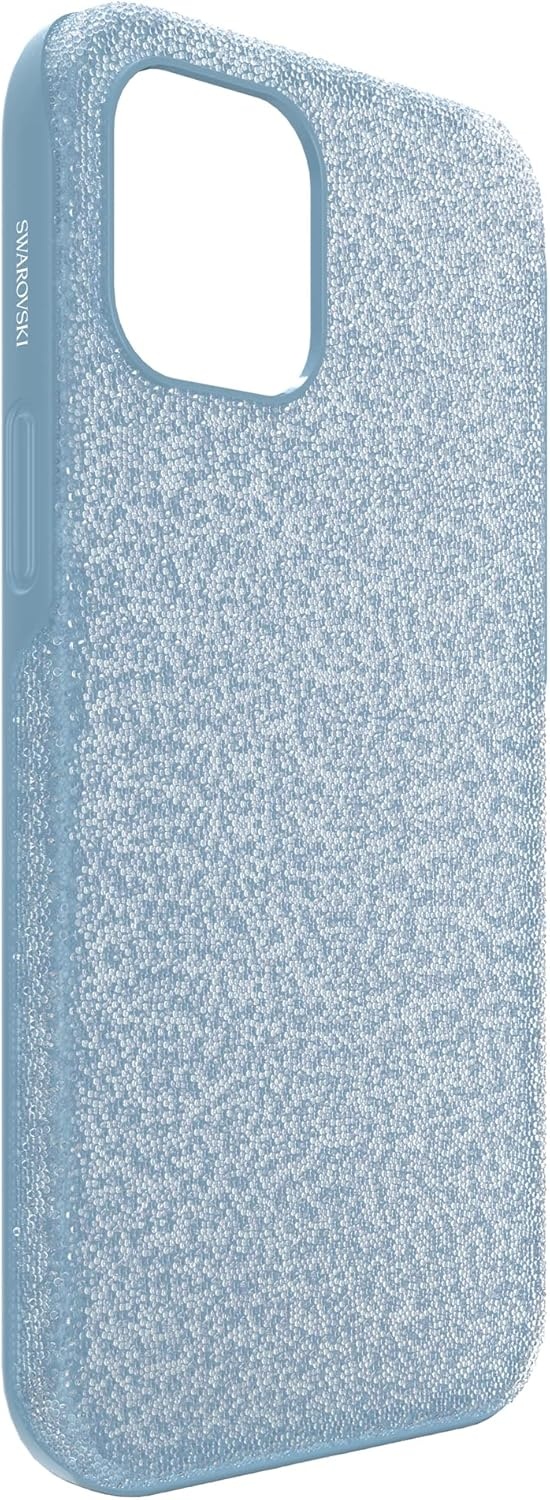 image:imageSwarovski High Phone Case for iPhone 14 with Integrated Bumper Silver Crystals Part of The High CollectionBlue Crystals