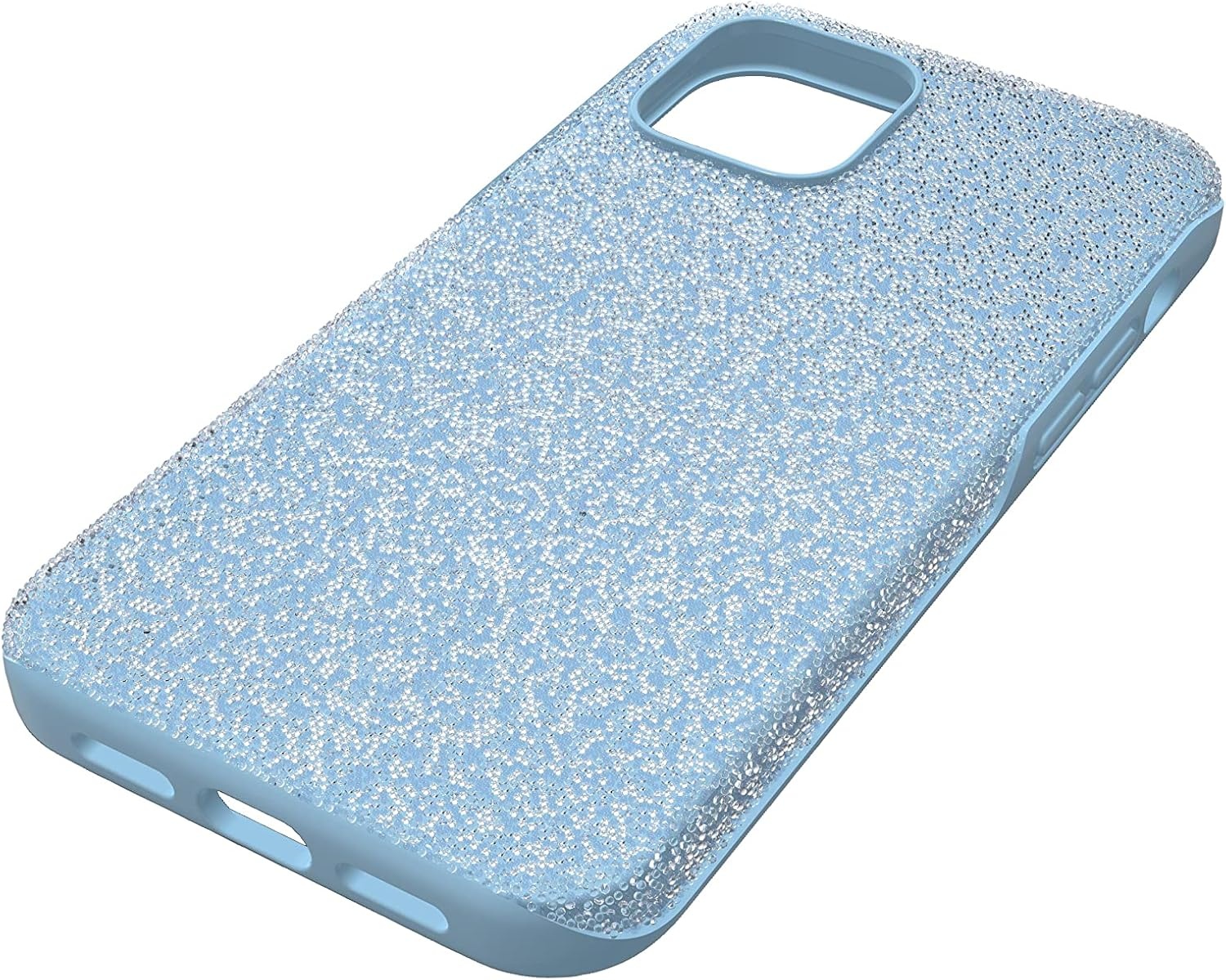 image:imageSwarovski High Phone Case for iPhone 14 with Integrated Bumper Silver Crystals Part of The High CollectionBlue Crystals
