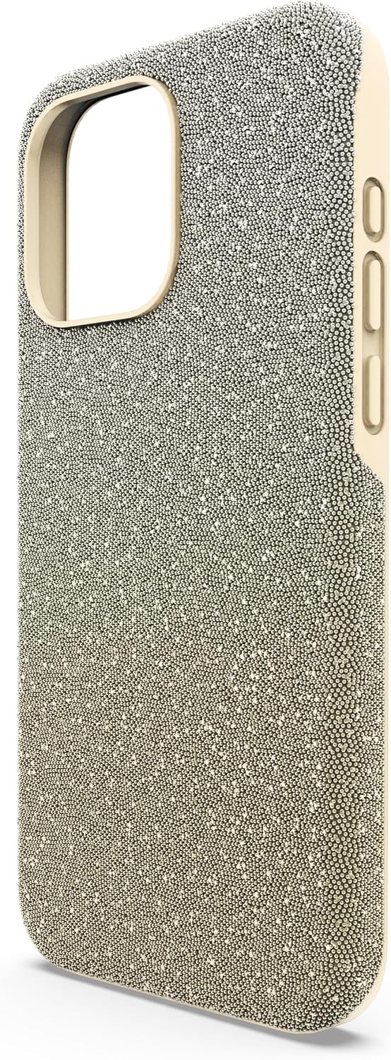 image:imageSwarovski High Phone Case for iPhone 14 with Integrated Bumper Silver Crystals Part of The High CollectionGold Tone