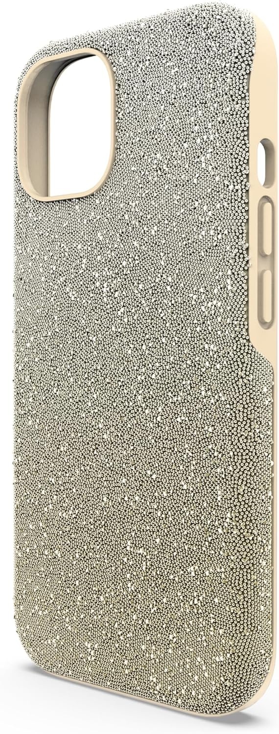 image:imageSwarovski High Phone Case for iPhone 14 with Integrated Bumper Silver Crystals Part of The High CollectionGold Tone