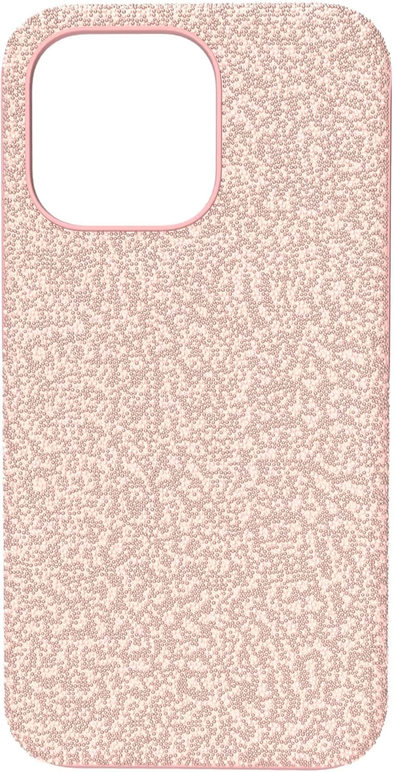 image:imageSwarovski High Phone Case for iPhone 14 with Integrated Bumper Silver Crystals Part of The High CollectionPink Crystals