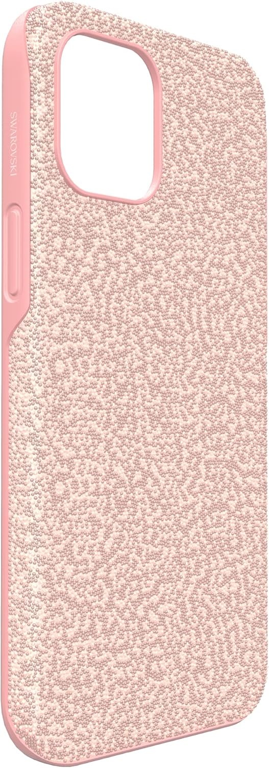 image:imageSwarovski High Phone Case for iPhone 14 with Integrated Bumper Silver Crystals Part of The High CollectionPink Crystals