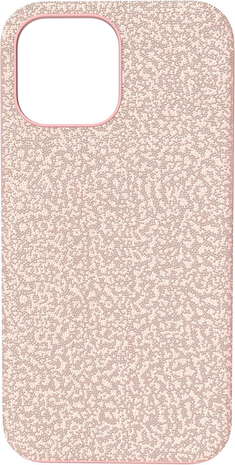 image:imageSwarovski High Phone Case for iPhone 14 with Integrated Bumper Silver Crystals Part of The High CollectionPink Crystals