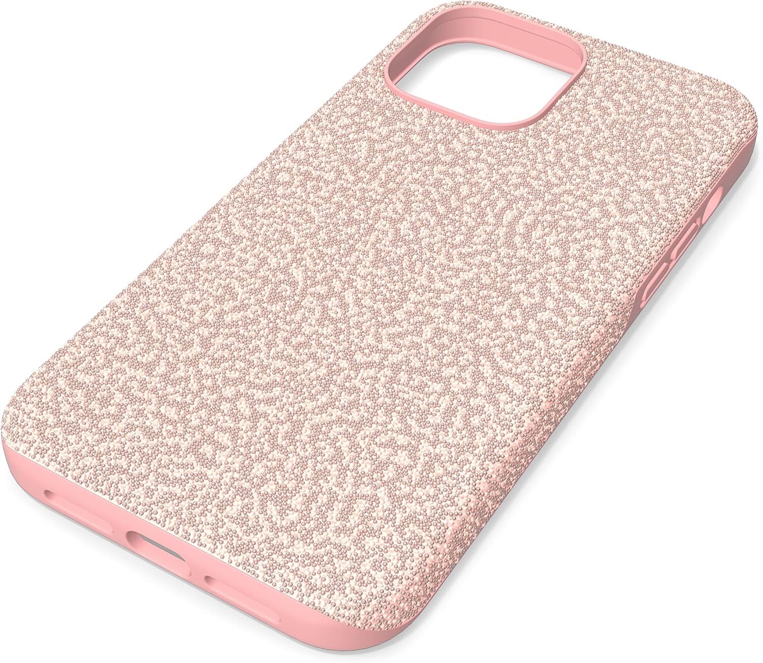 image:imageSwarovski High Phone Case for iPhone 14 with Integrated Bumper Silver Crystals Part of The High CollectionPink Crystals