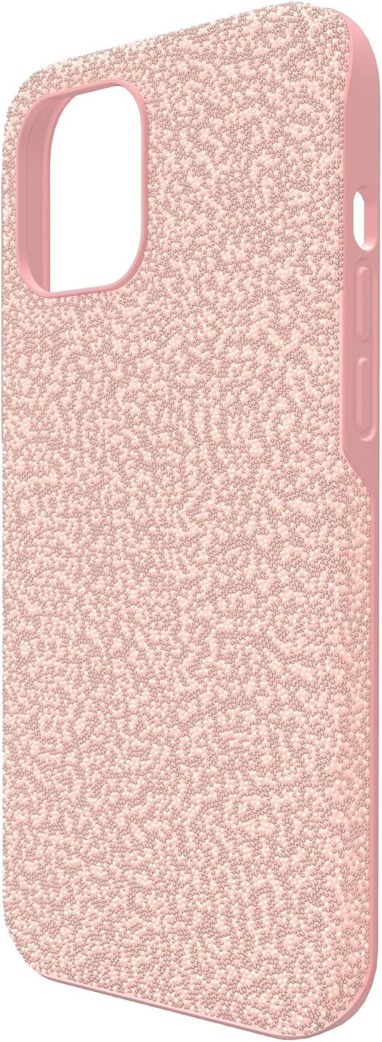 image:imageSwarovski High Phone Case for iPhone 14 with Integrated Bumper Silver Crystals Part of The High CollectionPink Crystals