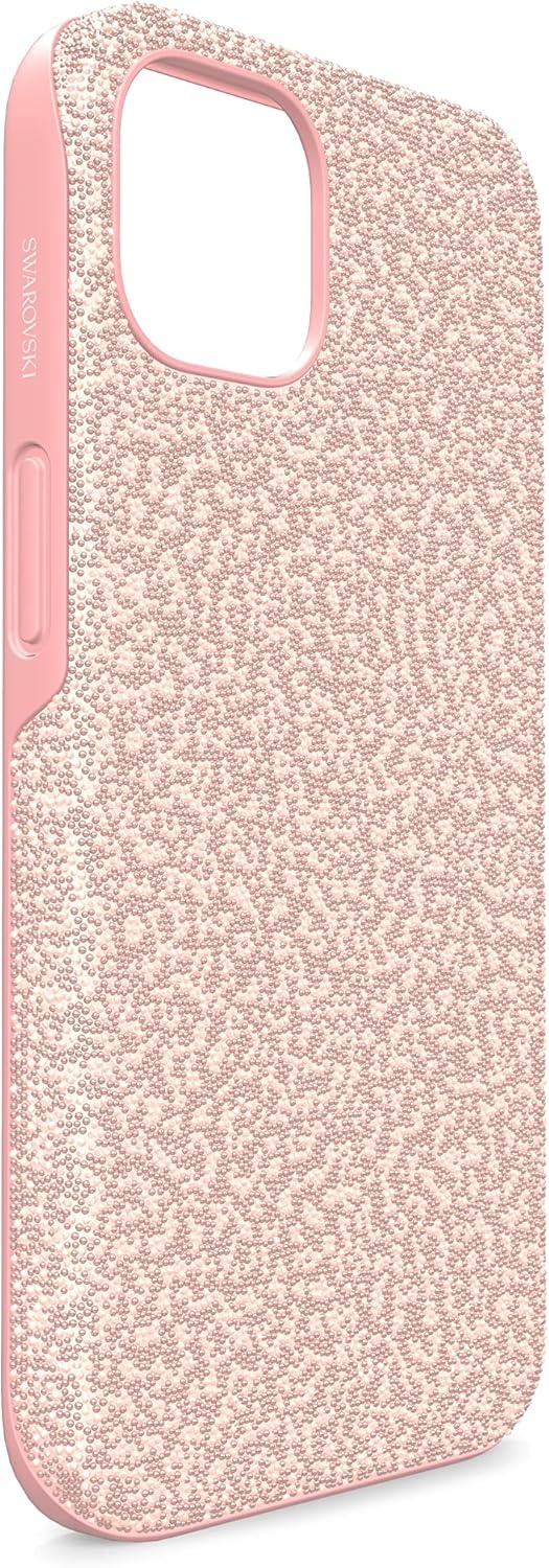 image:imageSwarovski High Phone Case for iPhone 14 with Integrated Bumper Silver Crystals Part of The High CollectionPink Crystals