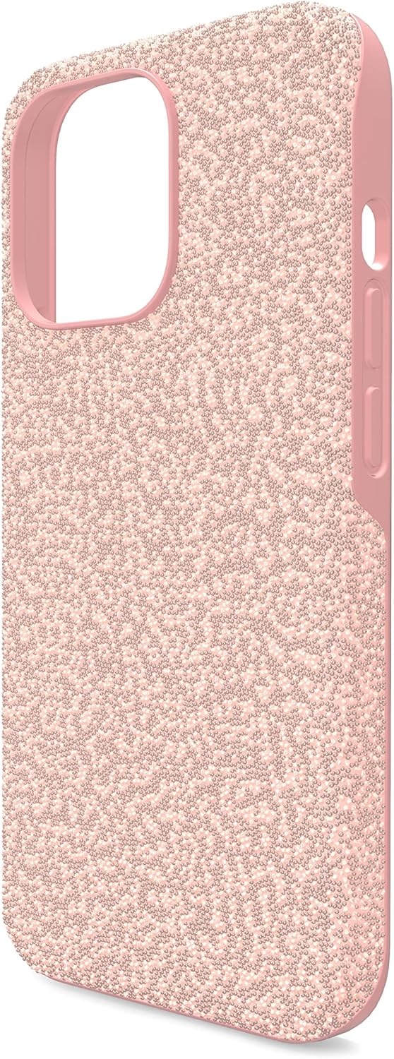 image:imageSwarovski High Phone Case for iPhone 14 with Integrated Bumper Silver Crystals Part of The High CollectionPink Crystals