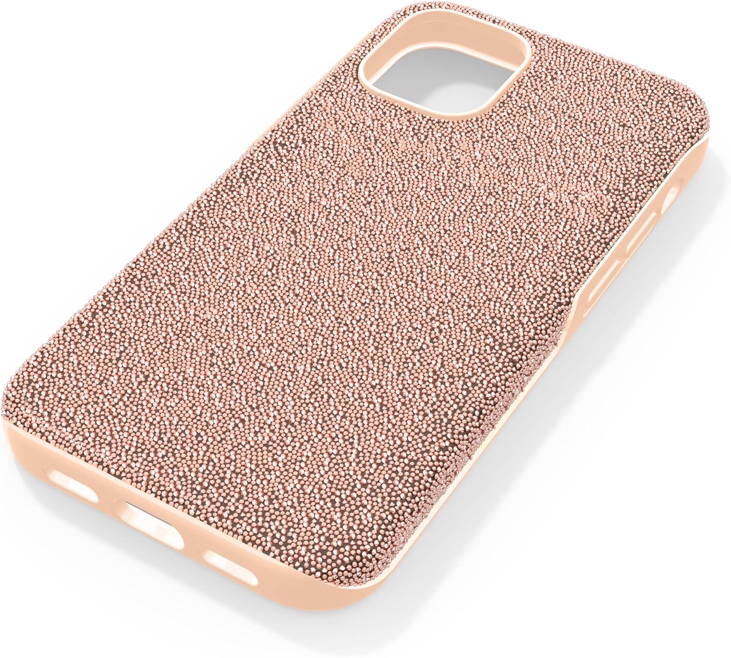 image:imageSwarovski High Phone Case for iPhone 14 with Integrated Bumper Silver Crystals Part of The High CollectionRose Gold Tone