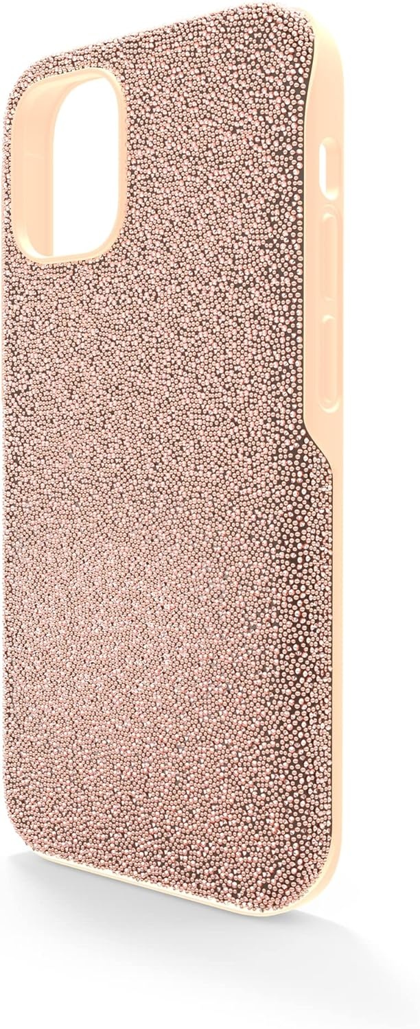 image:imageSwarovski High Phone Case for iPhone 14 with Integrated Bumper Silver Crystals Part of The High CollectionRose Gold Tone