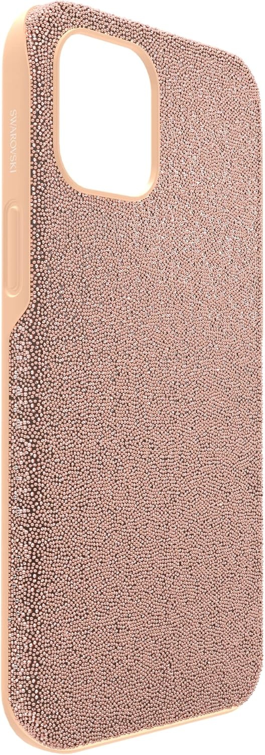 image:imageSwarovski High Phone Case for iPhone 14 with Integrated Bumper Silver Crystals Part of The High CollectionRose Gold Tone