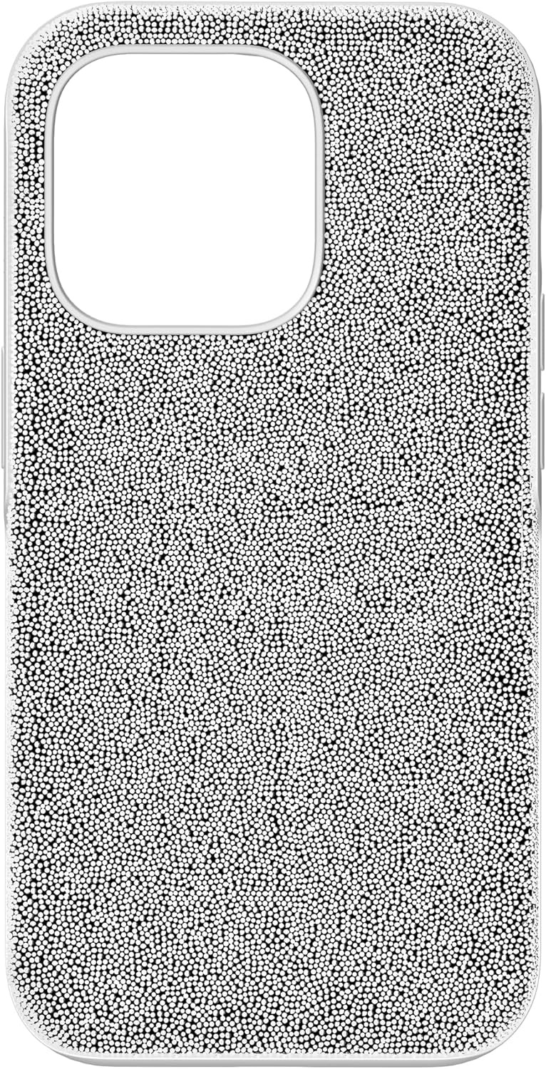 image:imageSwarovski High Phone Case for iPhone 14 with Integrated Bumper Silver Crystals Part of The High CollectionSilver Crystals