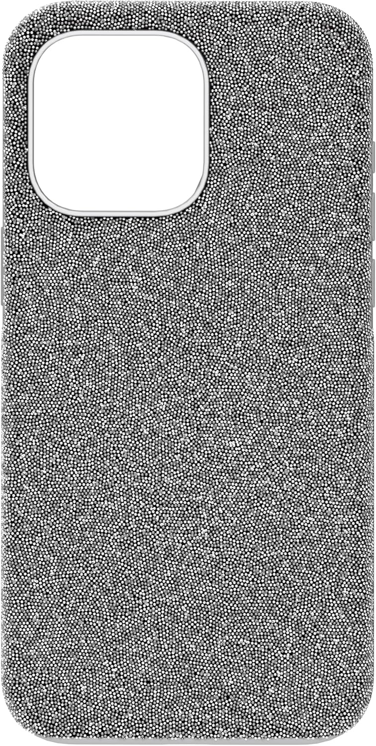 image:imageSwarovski High Phone Case for iPhone 14 with Integrated Bumper Silver Crystals Part of The High CollectionSilver Tone