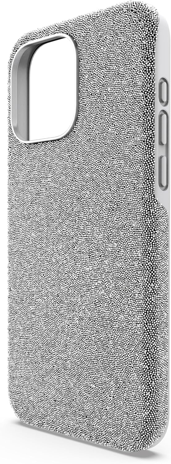 image:imageSwarovski High Phone Case for iPhone 14 with Integrated Bumper Silver Crystals Part of The High CollectionSilver Tone