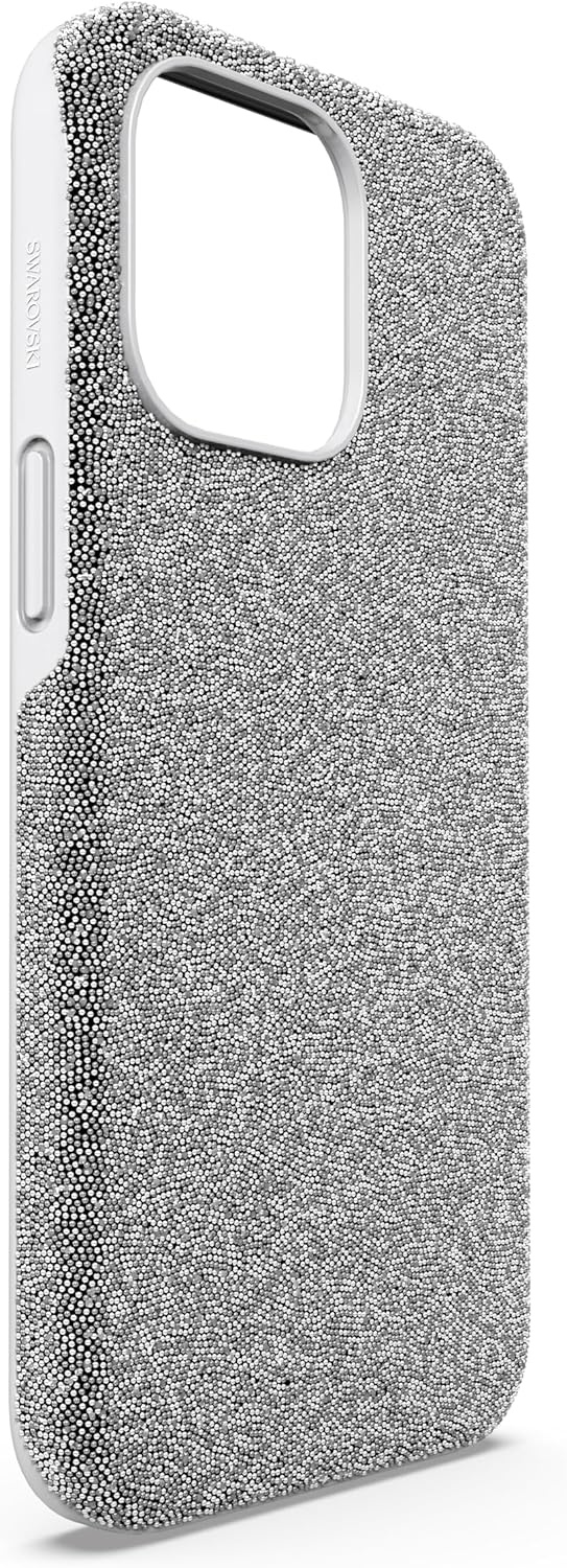 image:imageSwarovski High Phone Case for iPhone 14 with Integrated Bumper Silver Crystals Part of The High CollectionSilver Tone