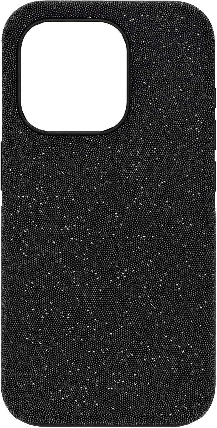 image:imageSwarovski High Smartphone Case for Apple iPhone 15 Pro Black Swarovski Crystal Fabric with Black Flatback Crystals Part of the Swarovski High CollectionBlack