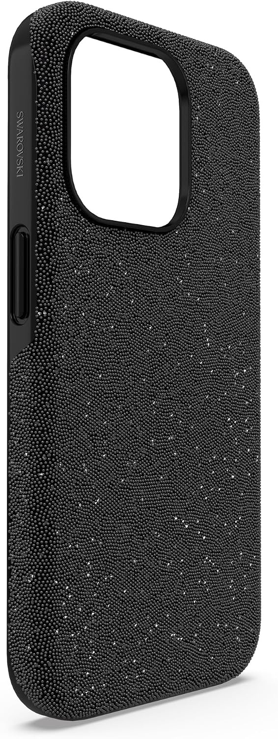 image:imageSwarovski High Smartphone Case for Apple iPhone 15 Pro Black Swarovski Crystal Fabric with Black Flatback Crystals Part of the Swarovski High CollectionBlack