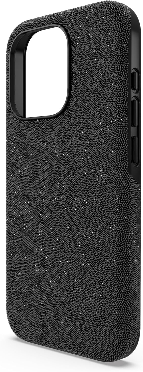 image:imageSwarovski High Smartphone Case for Apple iPhone 15 Pro Black Swarovski Crystal Fabric with Black Flatback Crystals Part of the Swarovski High CollectionBlack