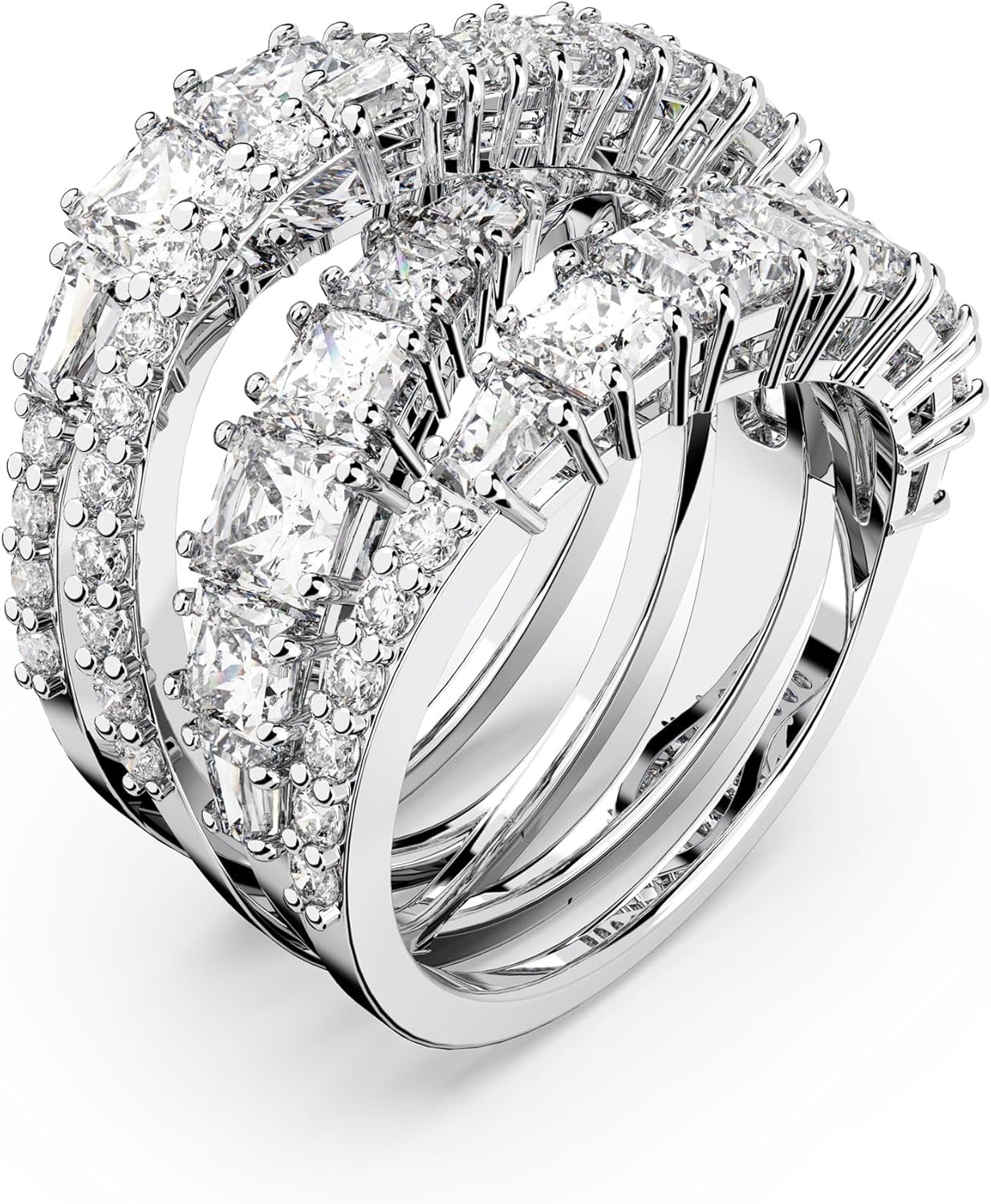 image:imageSwarovski Hypberola Ring Mixed Cuts Clear Rhodium FinishUS 455EU 50