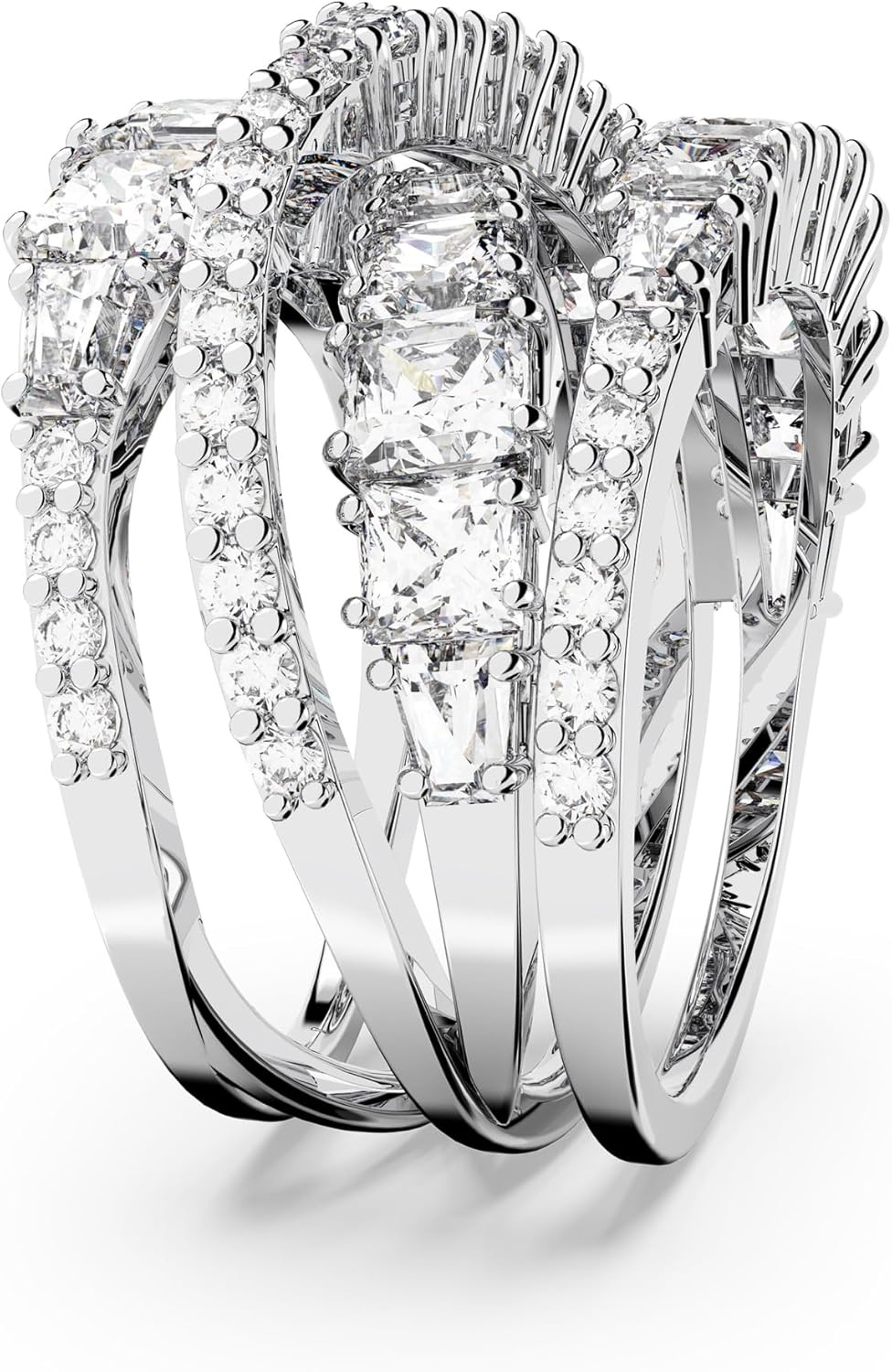 image:imageSwarovski Hypberola Ring Mixed Cuts Clear Rhodium FinishUS 8EU 58