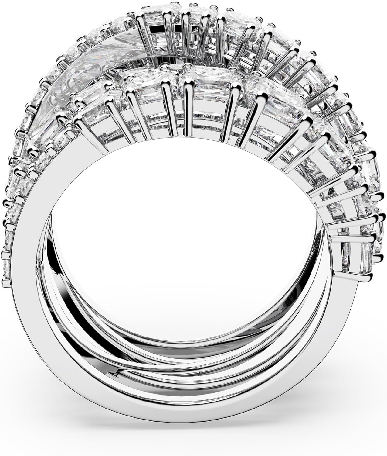 image:imageSwarovski Hypberola Ring Mixed Cuts Clear Rhodium FinishUS 8EU 58
