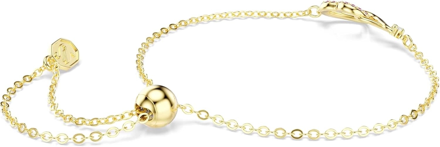 image:imageSwarovski Hyperbola bracelet Round cut Pav Infinity and heart Pink GoldtSwarovski One plated