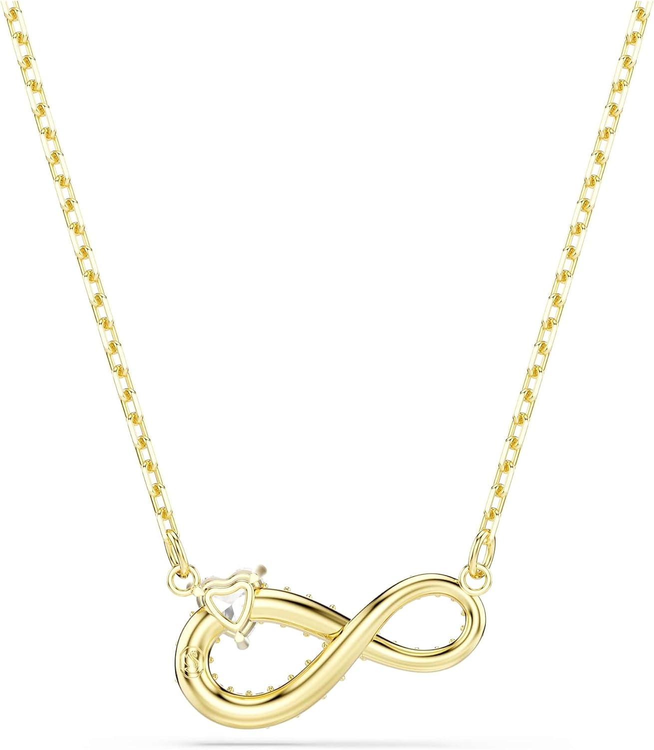 image:imageSwarovski Hyperbola necklace Heart cut Pav Infinity White Goldtone plated