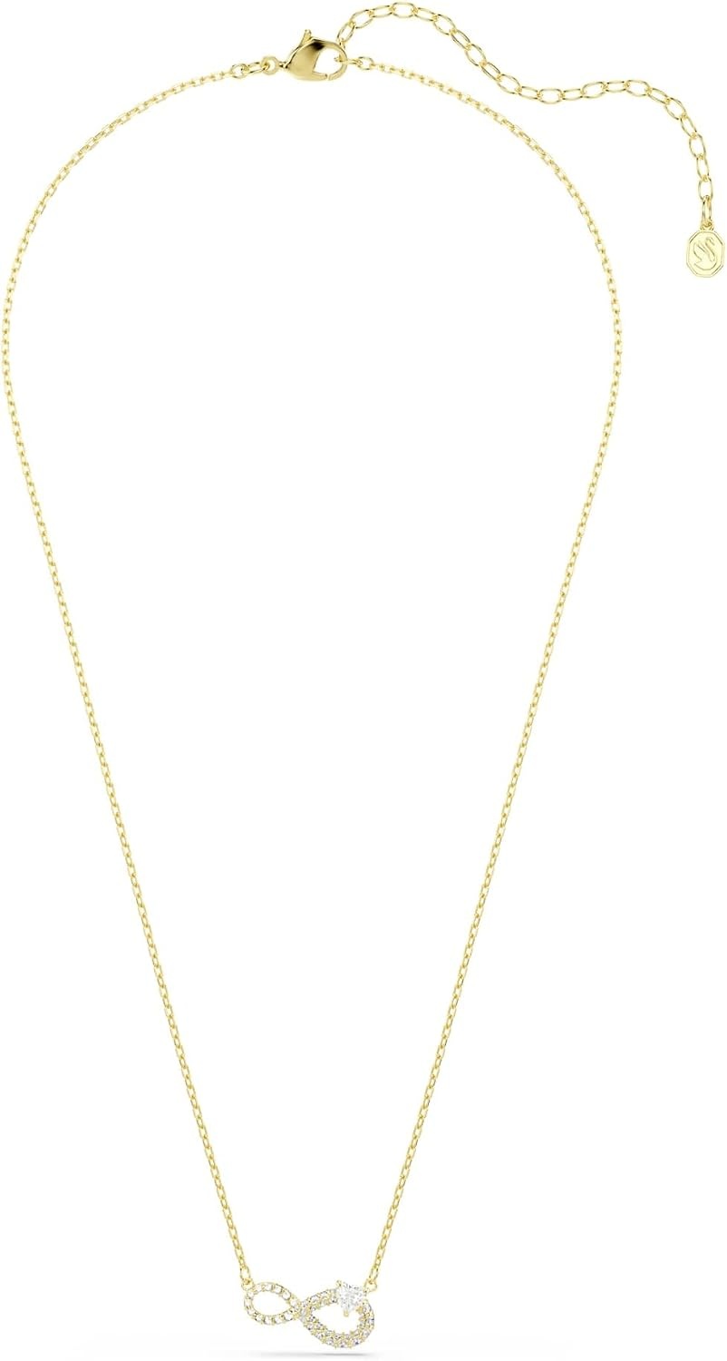 image:imageSwarovski Hyperbola necklace Heart cut Pav Infinity White Goldtone plated
