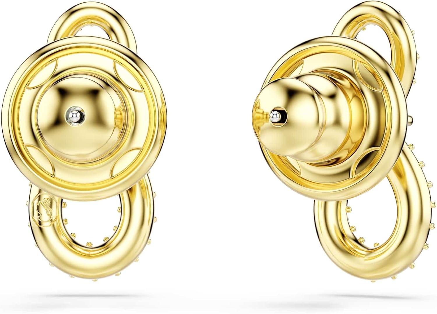 image:imageSwarovski Hyperbola stud earrings Round cut Pav Infinity White Goldtone plated